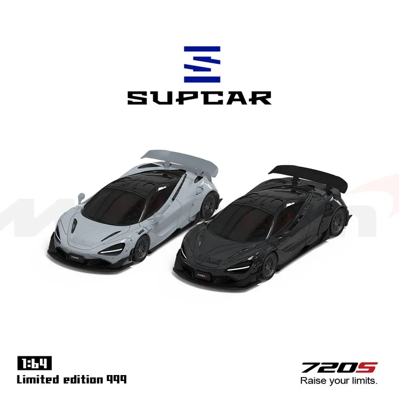 *Pre-Order*SUPCAR 1:64 720S Black & Grey Painting Alloy Car Model For Limited Cillection Gift Set/Shipping In March 2025