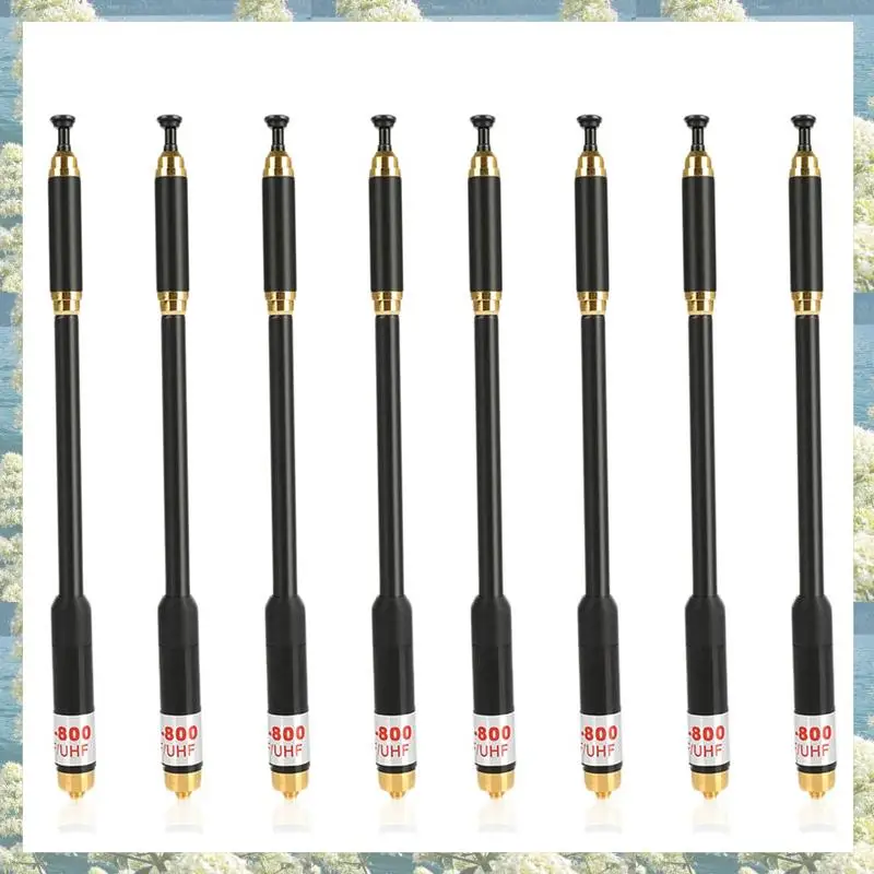 New-8X AL-800 144/430Mhz SMA-F antena telescópica de alta ganancia para PRYME Kenwood HYT BAOFENG