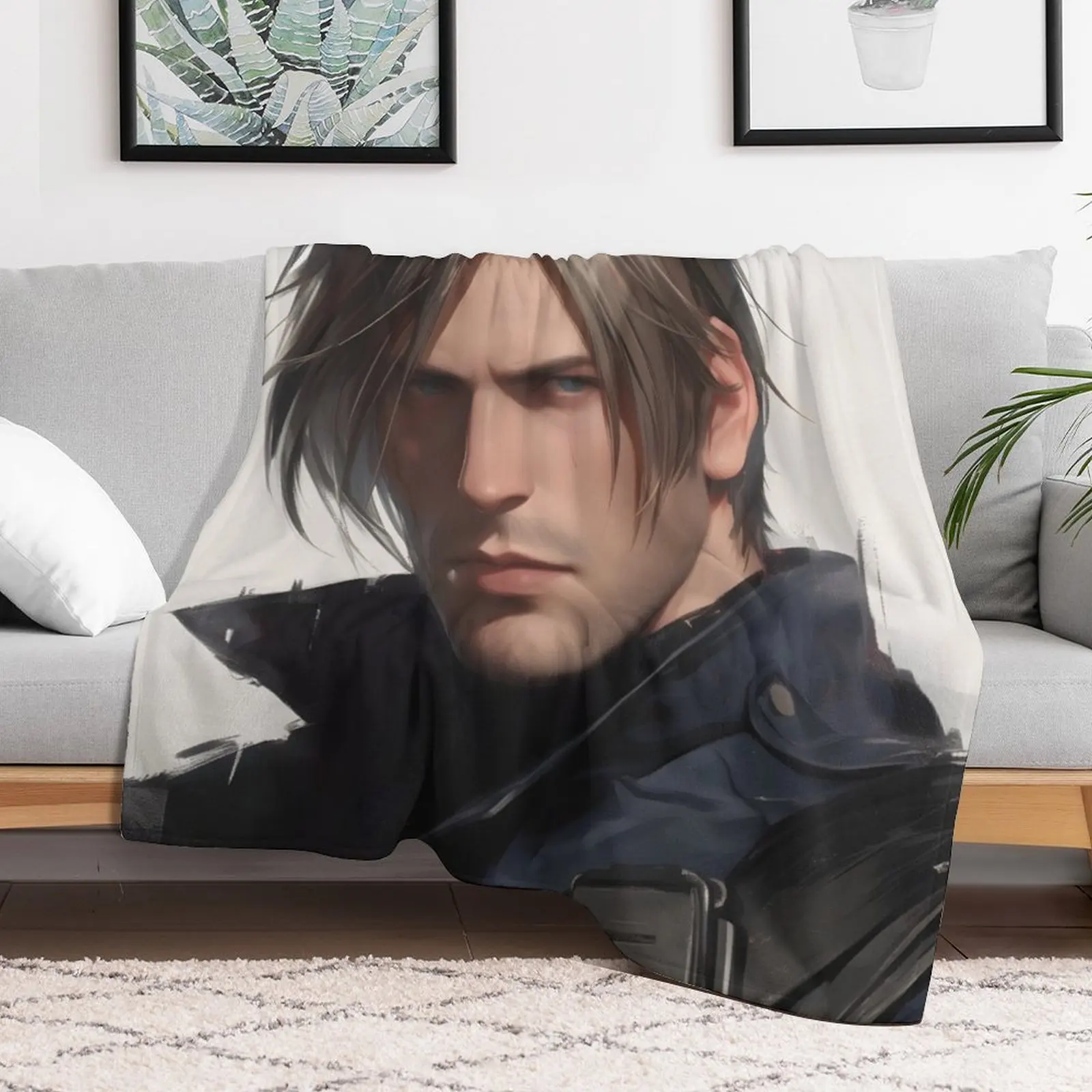 Leon Kennedy - 10 Throw Blanket Multi Purpose Soft Warm Blanket for Home Travel