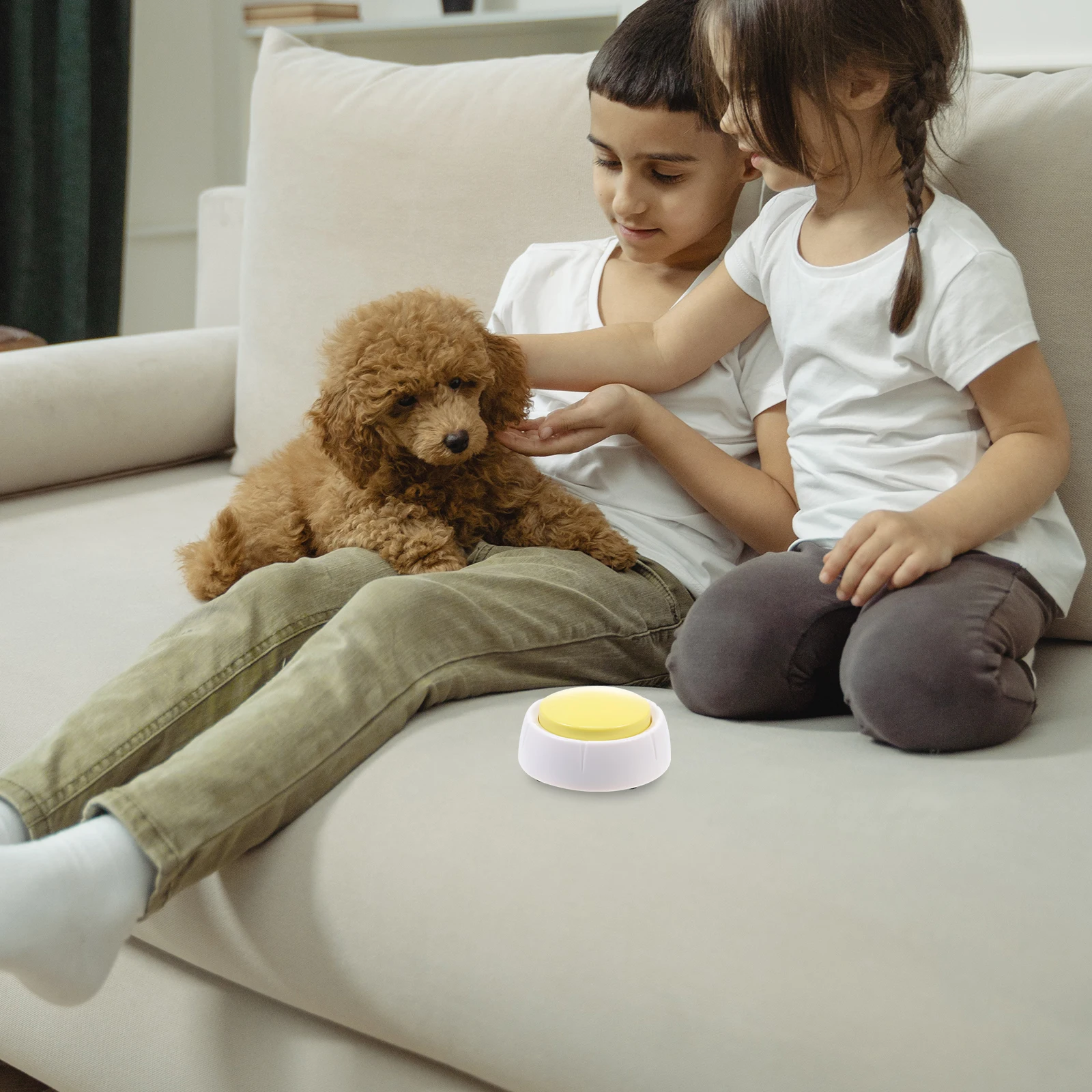 

Pet Trainer Toy Training Device for Dogs Cats PP Material Sound Button Dog Education Toys Plastic Pets Toy