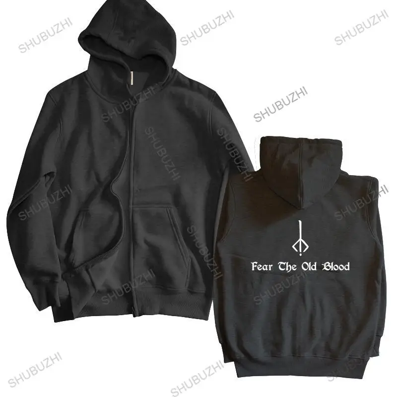 unisex Outwear men hoodies Bloodborne hoodies Fear The Old Blood MEN'S Dark Souls 3 man brand zipper autumn hoody