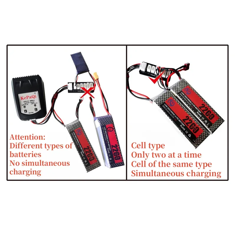 KePaQi KPQ-01 Aircraft Model Lipo Battery Charger 2S-4S 18W 2A Lithium Battery Dual Mode Intelligent RC Balance Charger