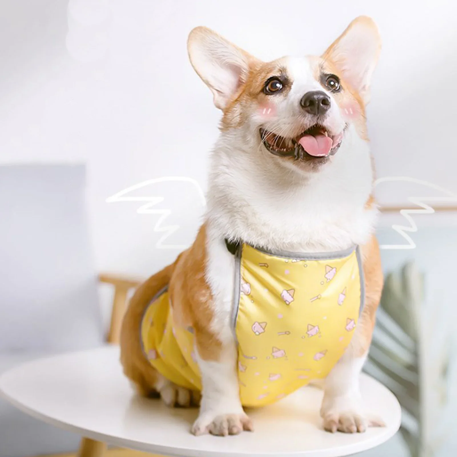 Warm Pet Belly Vest Waterproof Prevent Cold Wet Dog Belly Cover Protector Harness For Corgi Short Leg Puppy