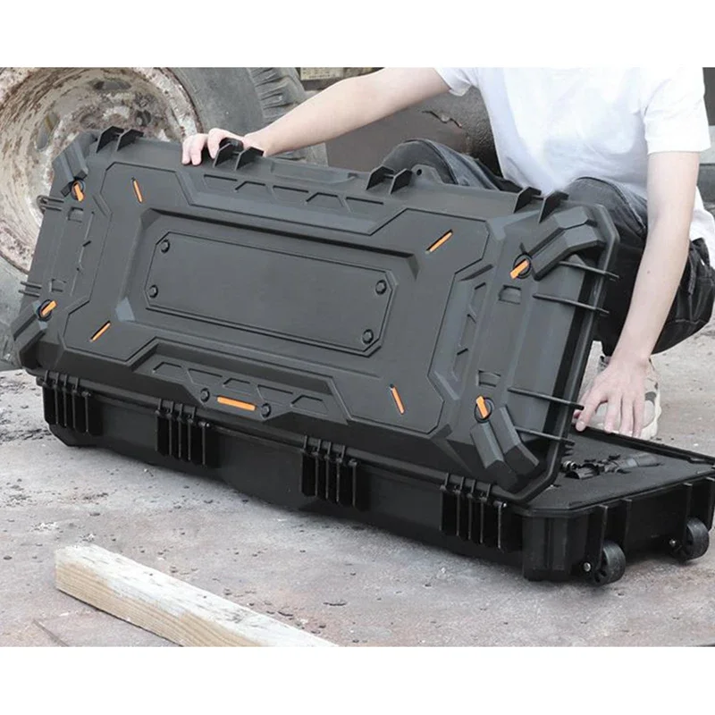 43 Inch Rifle Shotgun Cases Tactical Hard Gun Case for Ammunition, Firearm Storage Accessory Airsoft Large Box