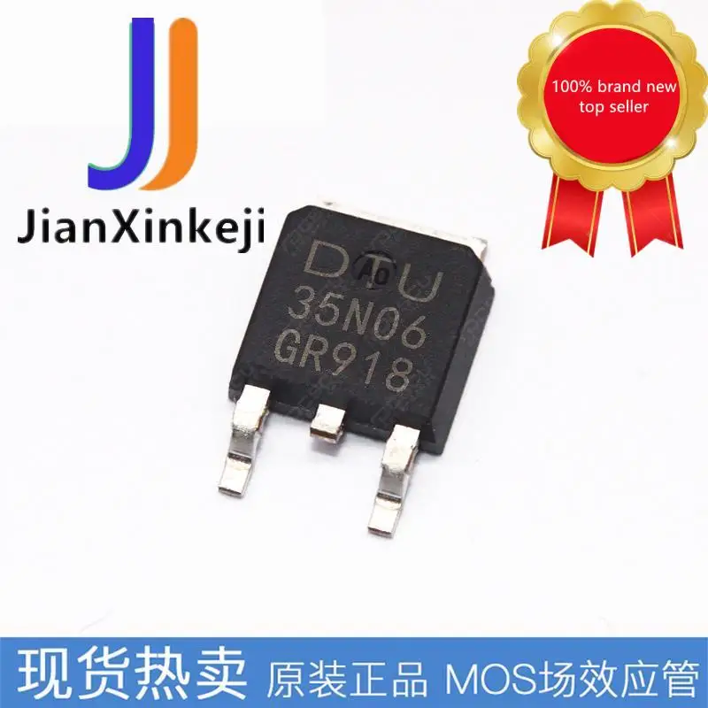 20 Chiếc 100% Orginal Mới SMD DTU35N06 35N06 N Kênh 35A 60V MOS Ống Hiệu Ứng Trường Ống TO252 Trong cổ