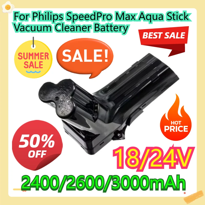 

For Philips SpeedPro Max Aqua Stick Vacuum Cleaner Battery