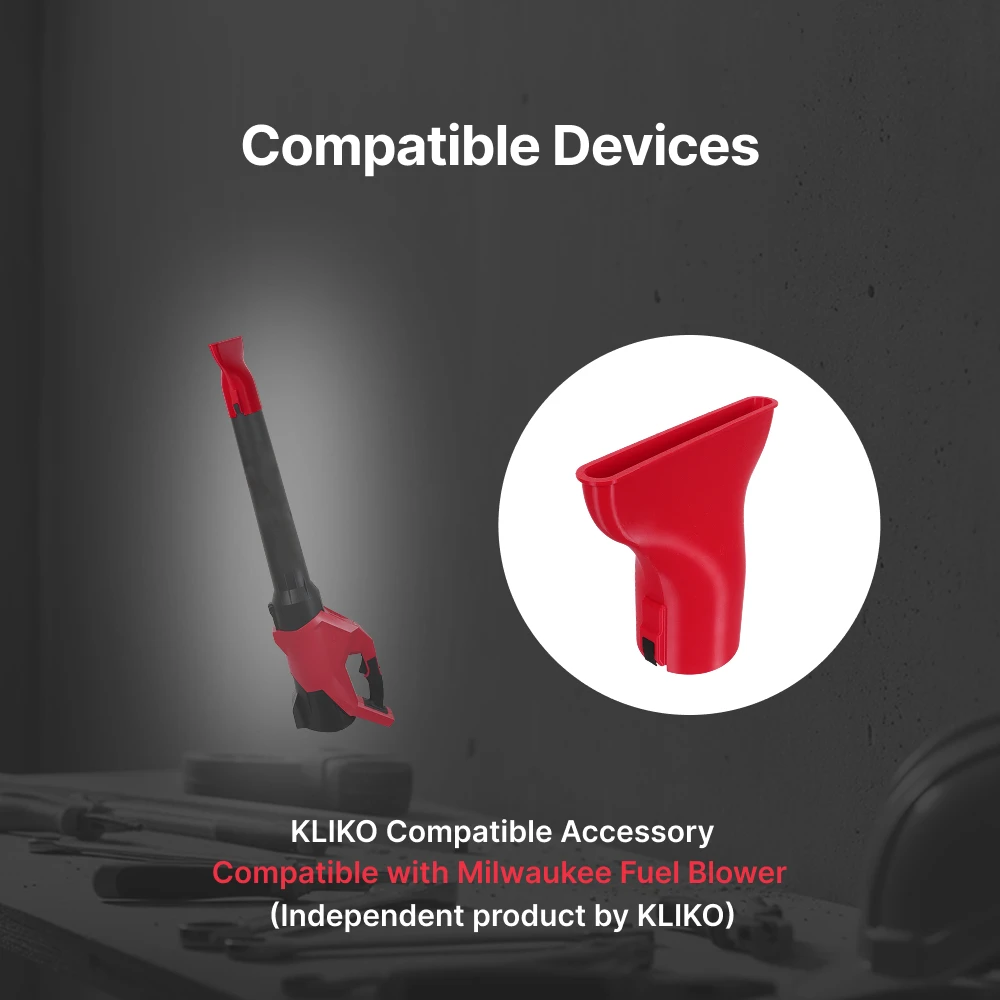 Wide Flat Blower Nozzle Tip Compatible with Milwaukee M18 FBLG3, Leaf Blower Accessory for Garden Yard Debris Cleaning
