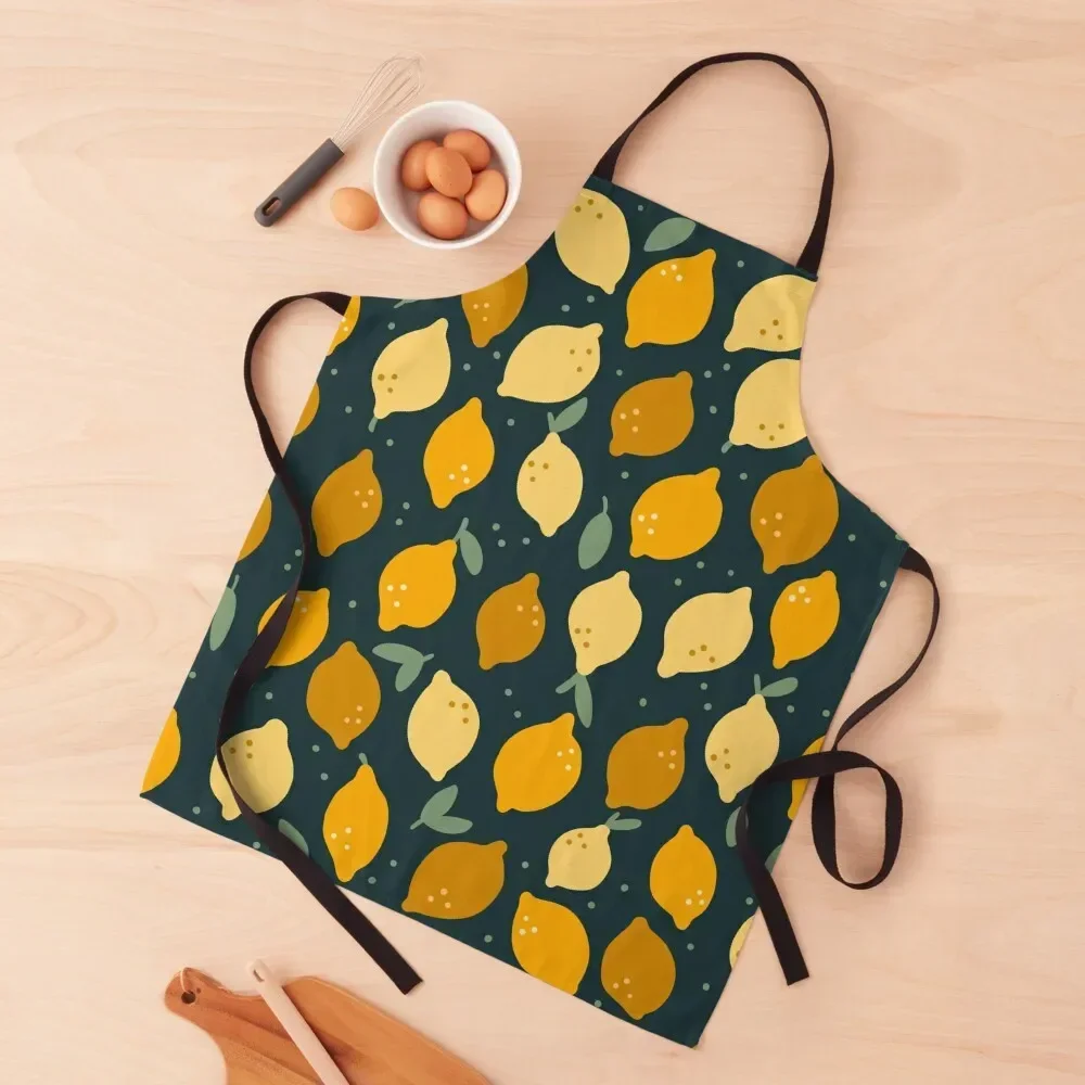 

Simple lemon pattern Apron Kitchen Things For Home cook wear japanese style Children'S Apron