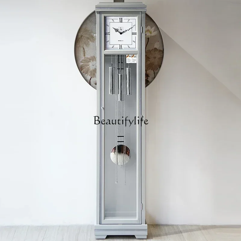 

cn8617 ss style NEW European floor clock living room light luxury modern decoration German movement creative simple mechanical f