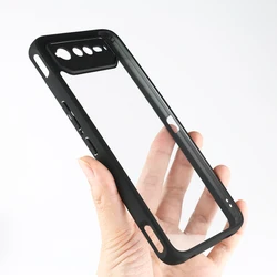 Tough Rugged Armor Shockproof Case For Asus ROG Phone 6 Anti-drop Resistance Defender Transparent Acrylic Back Cover Fundas