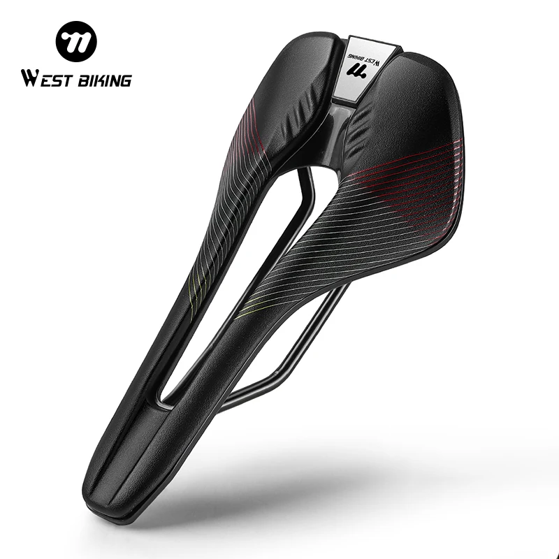 

WEST BIKING велосипедное седло MTB дорожное велосипедное сиденье седло дышащее противоударное велосипедное гоночное седло из искусственной кожи Нескользящая кожаная подушка