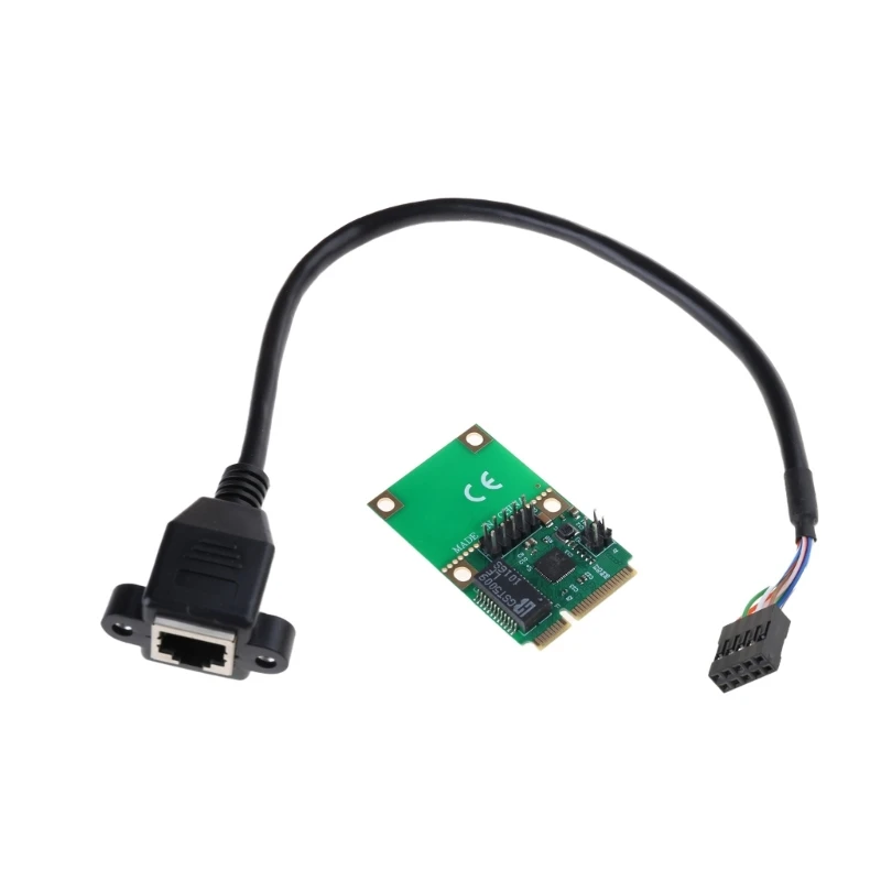 Karta sieciowa DN59 Mini Pci-e Karta adaptera Gigabit Ethernet RJ45 10/100/1000Mbps