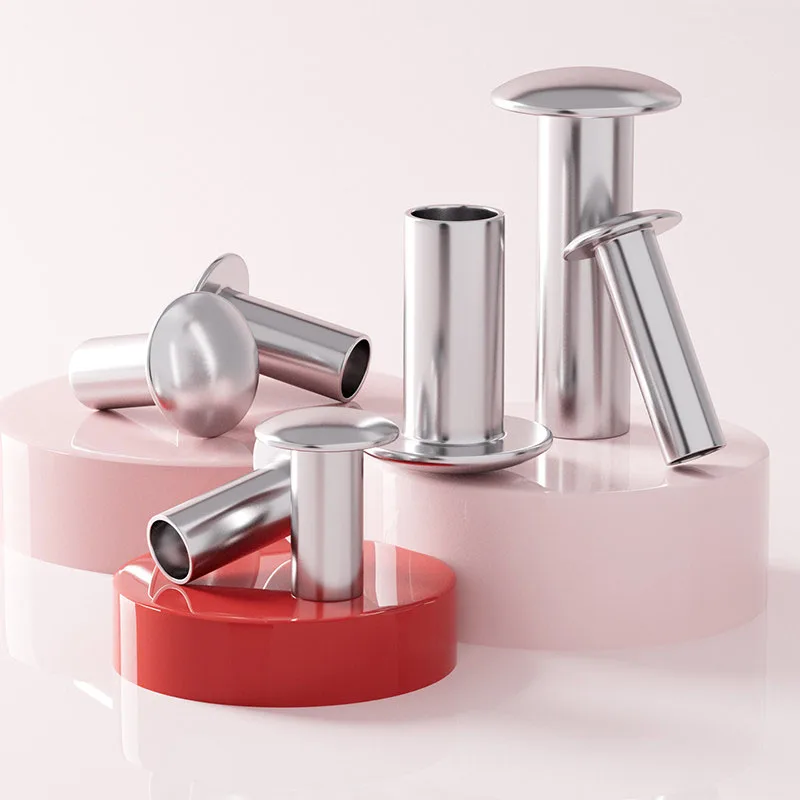 M4 M5 M6 M8 M10 304 Stainless Steel Round Flat Truss Head Half Semi Hollow Shank Rivet Pan Head Semi-Tubular Rivets