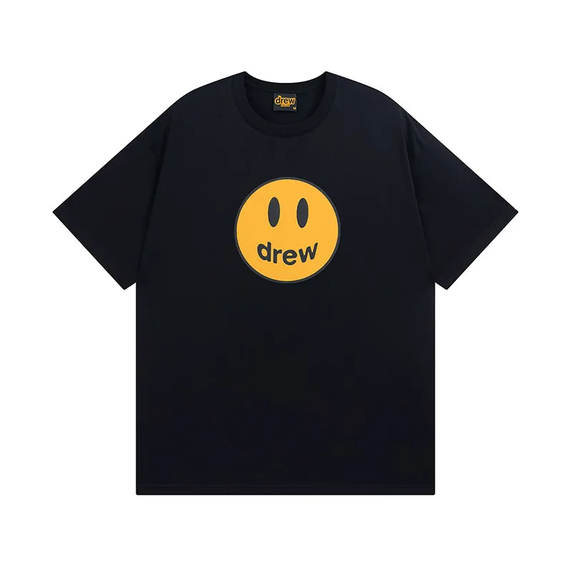 Neue Herrenbekleidung, mehrfarbiges T-Shirt mit Smiley-Aufdruck, Unisex, lockeres Kurzarm-T-Shirt, Herrenbekleidung – Detail 4