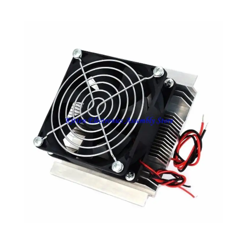 96GD Thermoelectric Cooler Peltier 12V Semiconductor Refrigeration Machine Cooler DIY Radiator Air Cooling Module + Fa