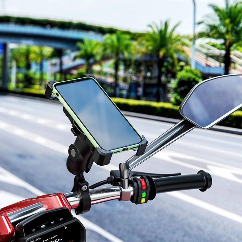 Imagem -05 - Suporte do Telefone da Motocicleta à Prova Impermeável Água 15w qi Carregador sem Fio Suporte Qc3.0 Carregamento Usb Celular Titular Guiador Reaview Gps Montar