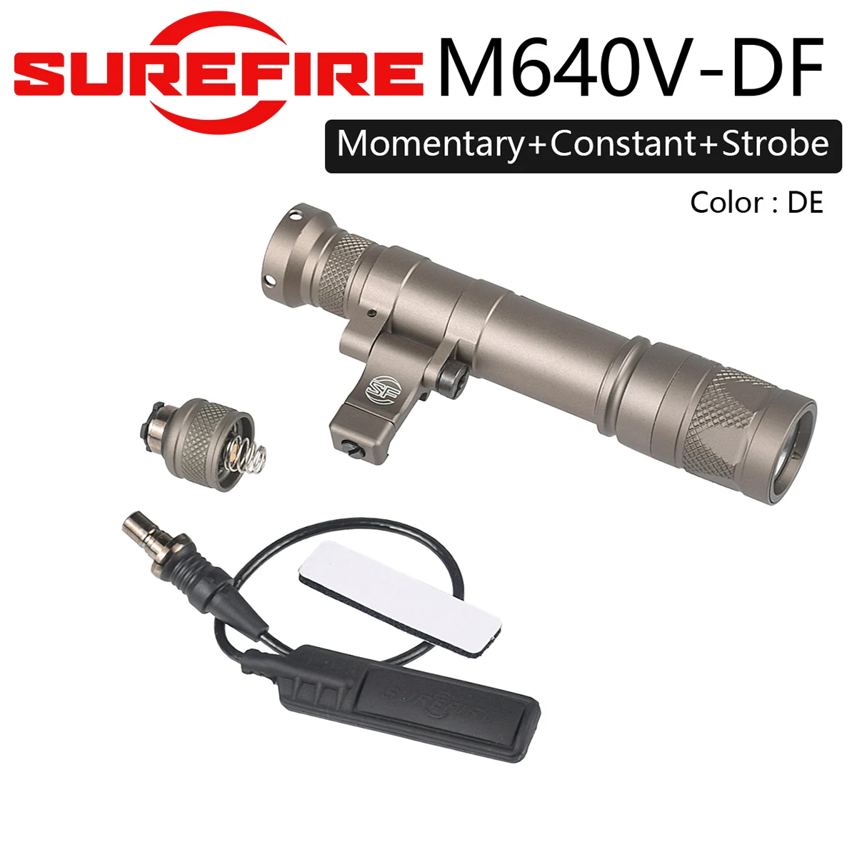 Taktische SureFire M640 M640DF Taschenlampe M640V M340V M340C LED-Laterne für Outdoor und Airsoft, passend für 20mm Schienen – Detail 14
