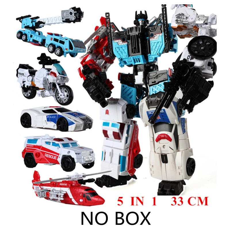 ألعاب التحول COMBINER WARS KO Haizhixing 5IN1 Bruticus Defensor Superion 32 سم المزيل مع ملصق Autobot Decepticon