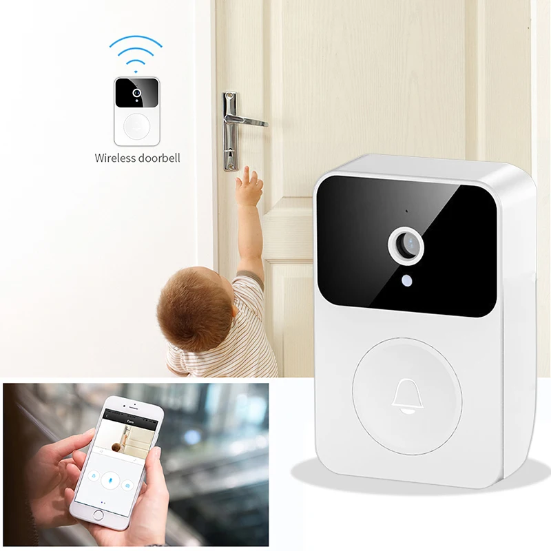 X9 WiFi Video Doorbell Wireless HD Camera Security Alarm Smart Home Door Bell WiFi Intercom