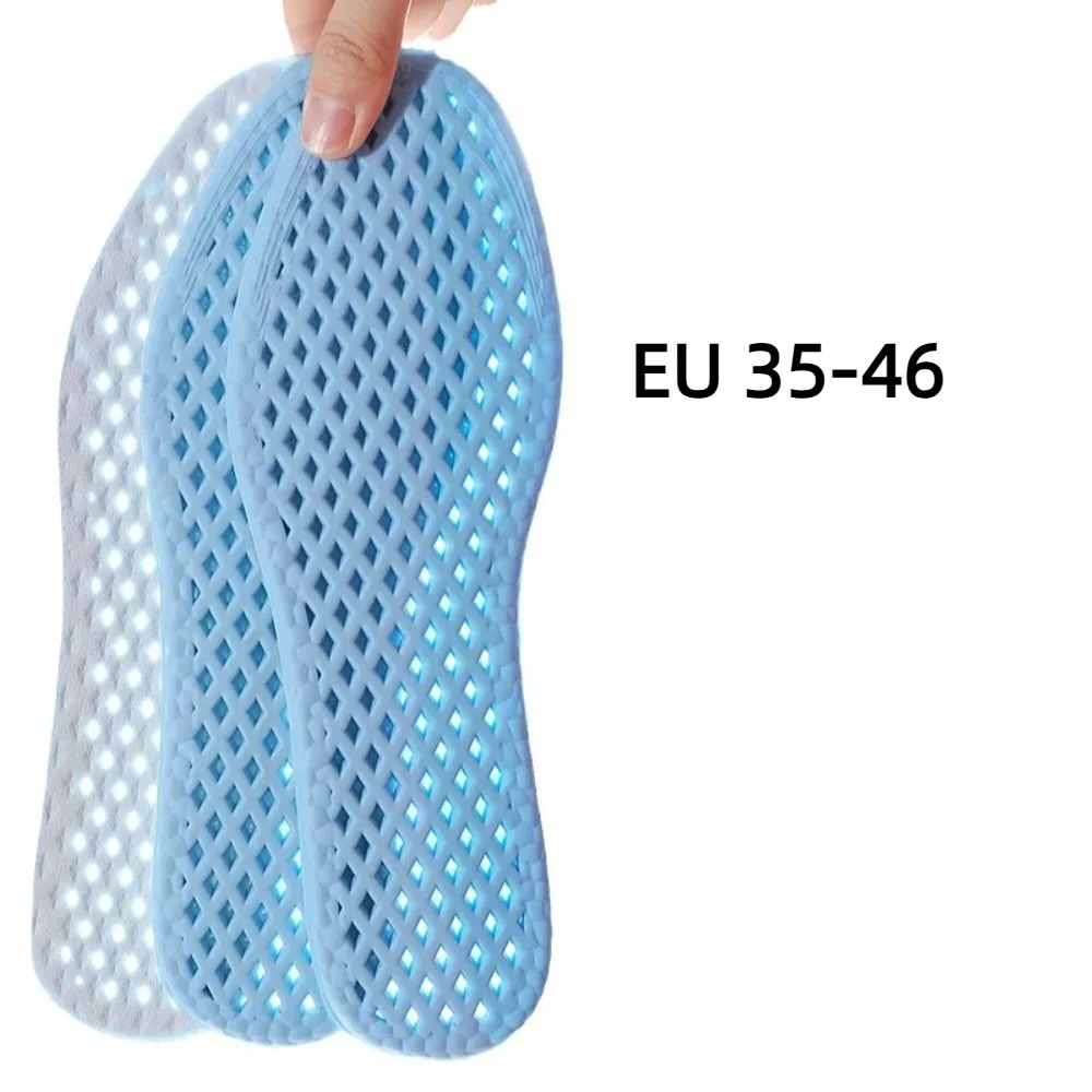 편안한 충격 흡수 메쉬 통기성 깔창 땀 흡수 고탄성 쿨 깔창 메모리 폼 신발 패드