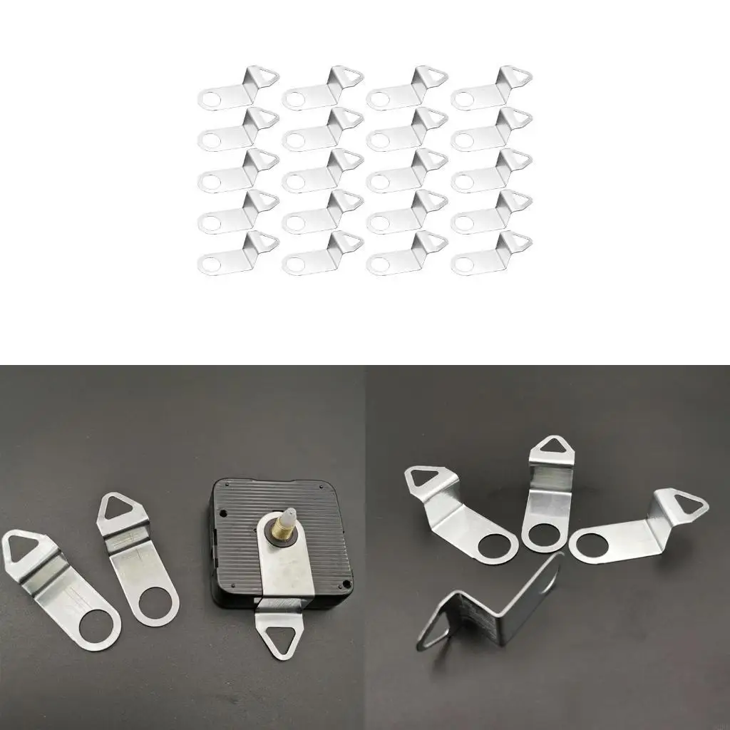 62KD Wall Clock Metal Hooks 20pcs/set Watch Mechanism Movement Interior Parts
