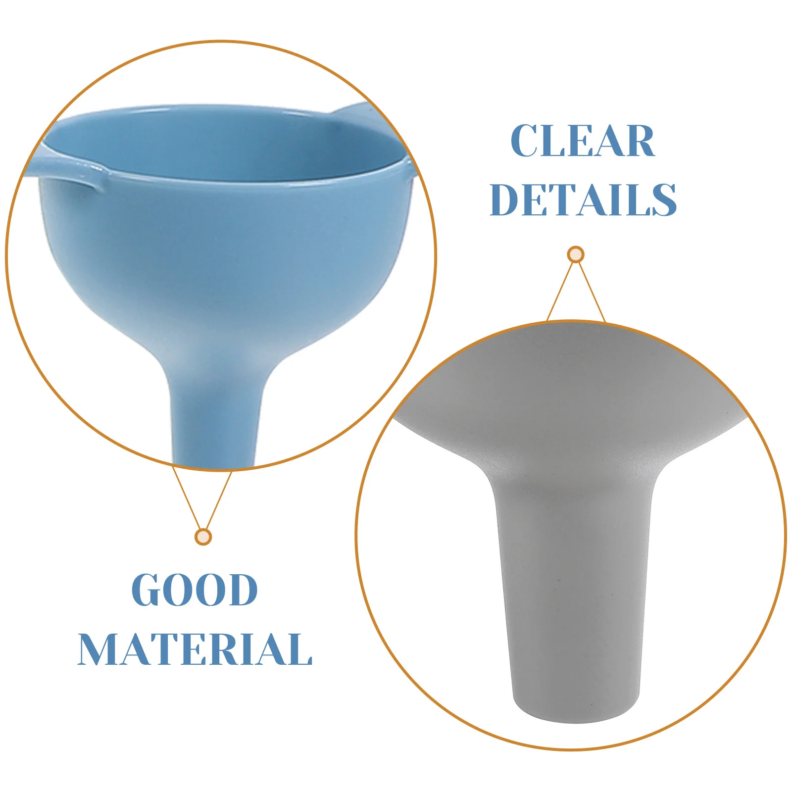 

1Set Multifunction Kitchen Funnel PP Material for Filling Oil Liquid Solid Food Bottles Wide Mouth Liquid Funnel Kitchen