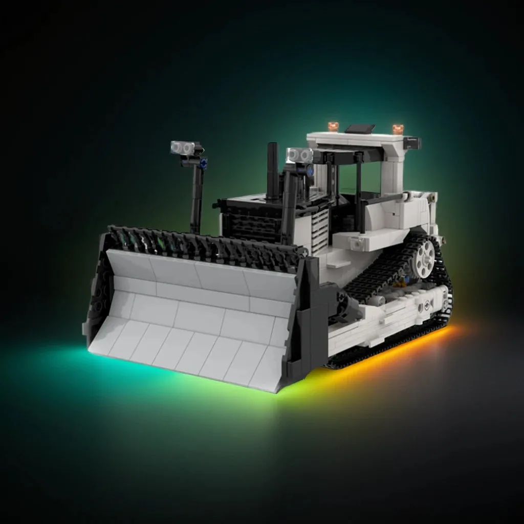 

934PCS MOC Minifig Scale Mining Dozer Industrial-Grade Sturdy DIY Model Building Blocks Birthday Toys Gift