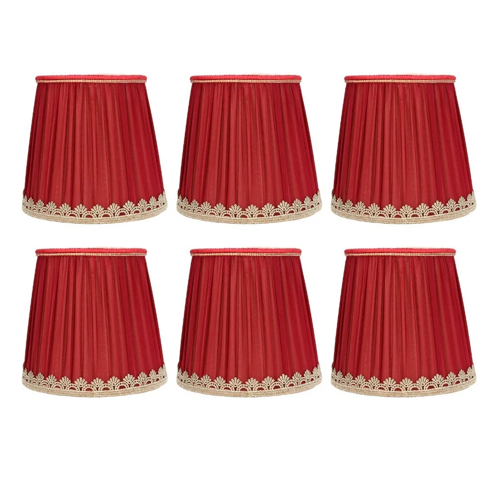 6pcs-simple-fabric-lampshade-clip-on-design-55-inch-height-chandelier-lamp-shades-small-lamp-shades-chandelier