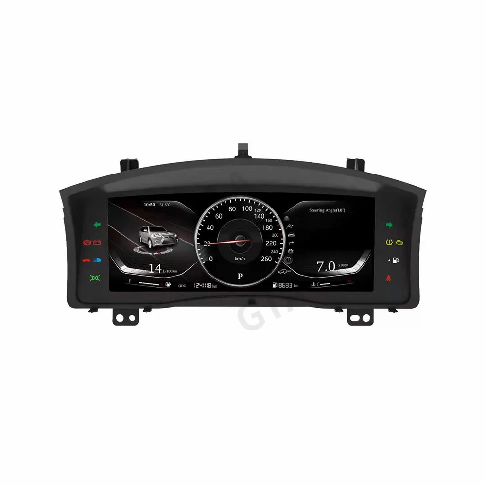 Digital Cluster Dashboard For Lexus LX570 2007 2008 2009 2010 2011-2017 Virtual Cockpit Speedometer Instrument LCD Stereo Scree