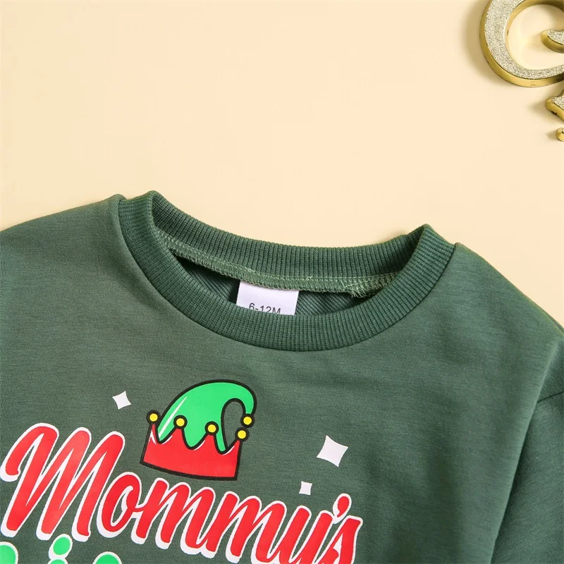 2023-10-11 Lioraitiin 6M-4Y Toddler Girl Boys Christmas Sweatshirts Pullover Long Sleeve Crewneck Sweat Tops