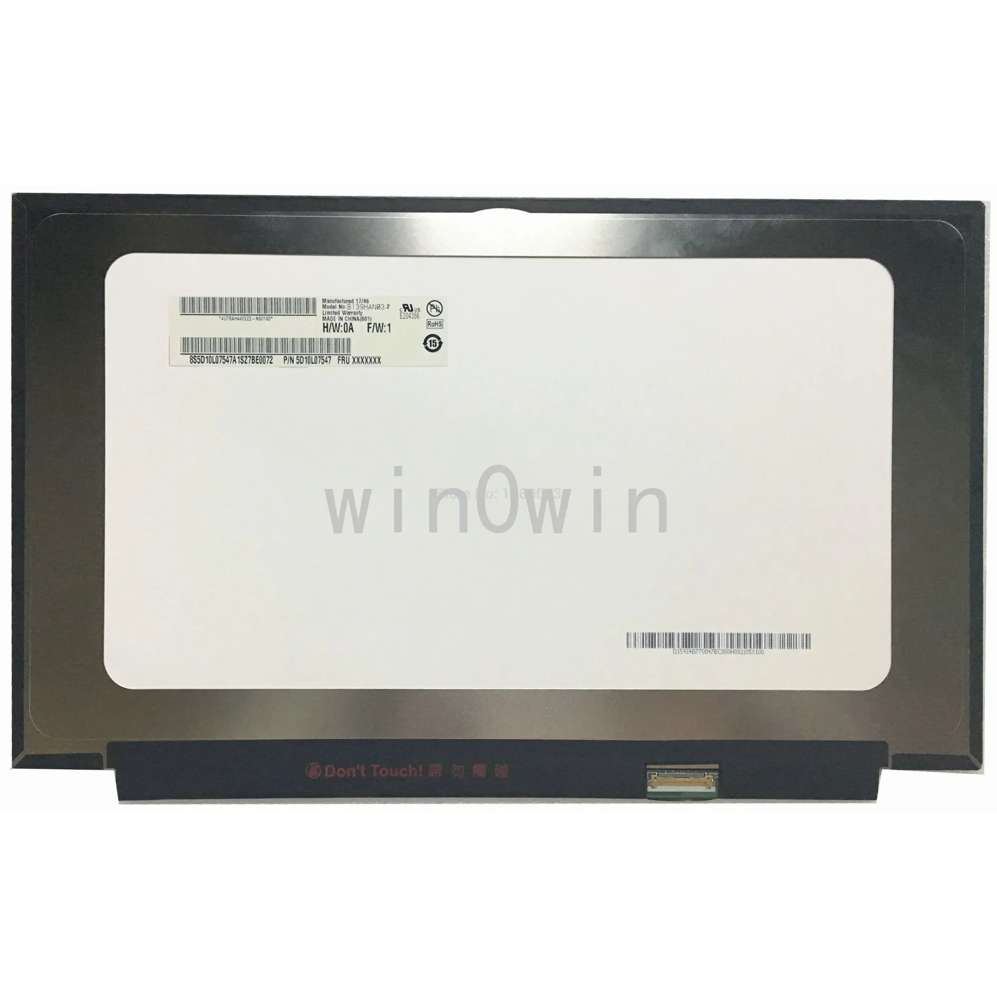 B139HAN03.2 30 pins IPS 1920x1080 EDP with NO touch SCREEN