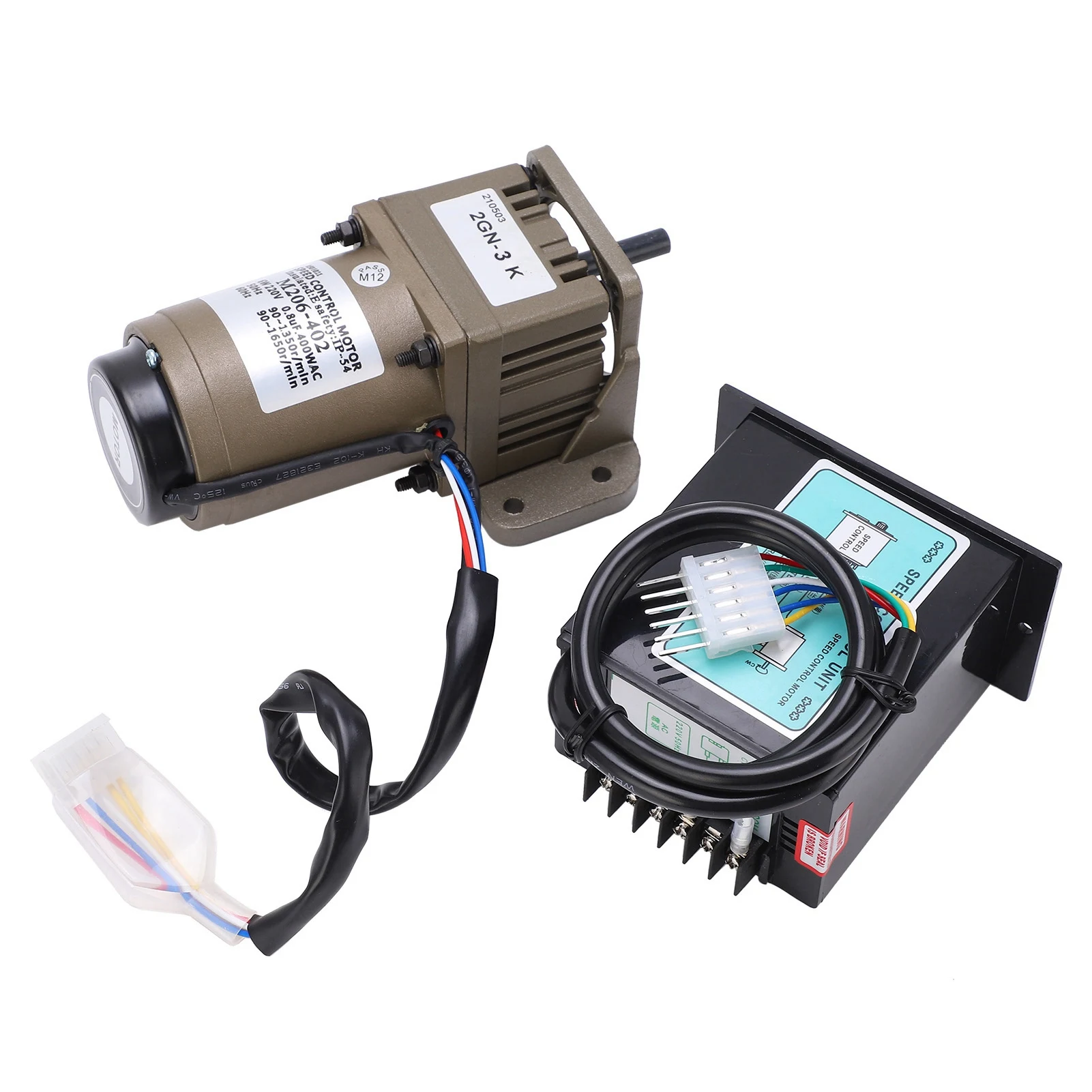 Single Phase Asynchronous Motor, AC 220V 6W Single Phase Asynchronous Gear Motor Deceleration Adjustable Speed