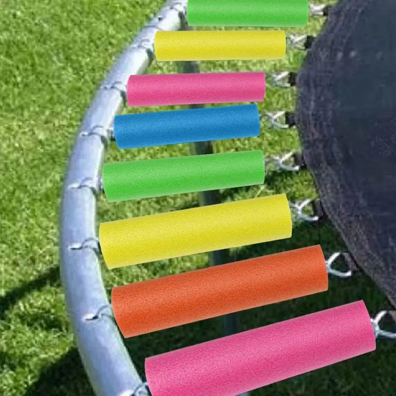 Trampoline Pole Covers Trampolines Poles Foam Sleeve Protective Cover Enclosure Foam Bright Waterproof Trampoline Spring Cover