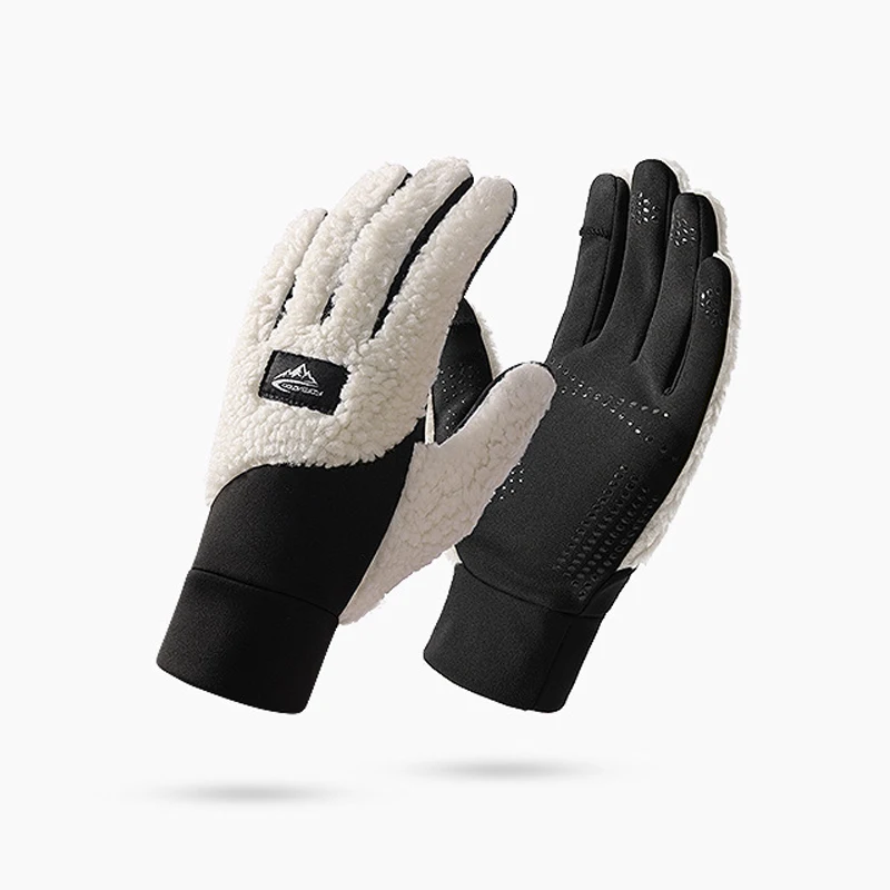 Gloves Women Men Winter Fleece Warm Accessory For Skiing Outdoor Sports Cycling