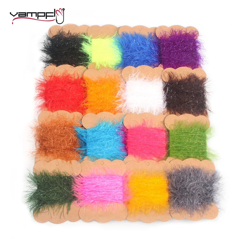 Vampfly 5M Ice Straggle Chenille Fly Tying Materials For Tube Fly Bug Streamer Fly Salmon Trout Fishing Lure Fly Fishing Tackle