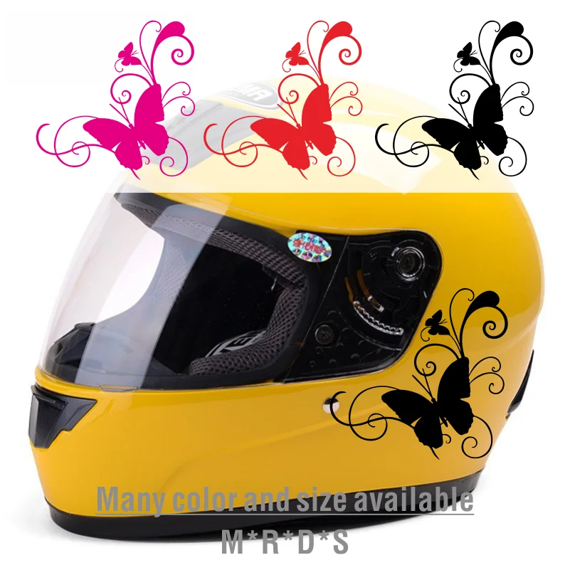 Borboleta reflexiva acessórios da motocicleta adesivos moto capacete decalques para honda pcx 125 x adv 750 hornet adv 350 força 125