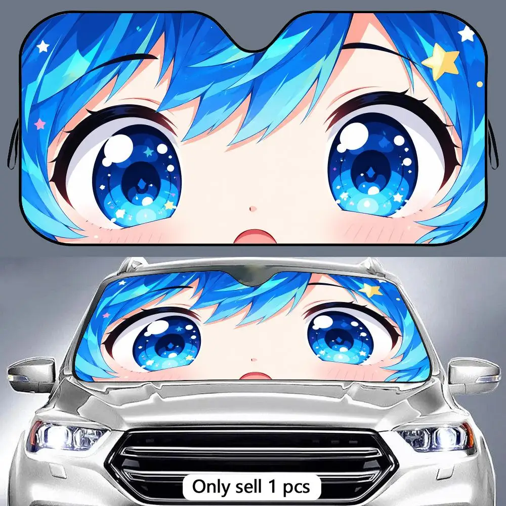 Sparkle Look Sun Visor Portable Car Windshield Sun Shade UV Protection and Heat Insulation for Front Window