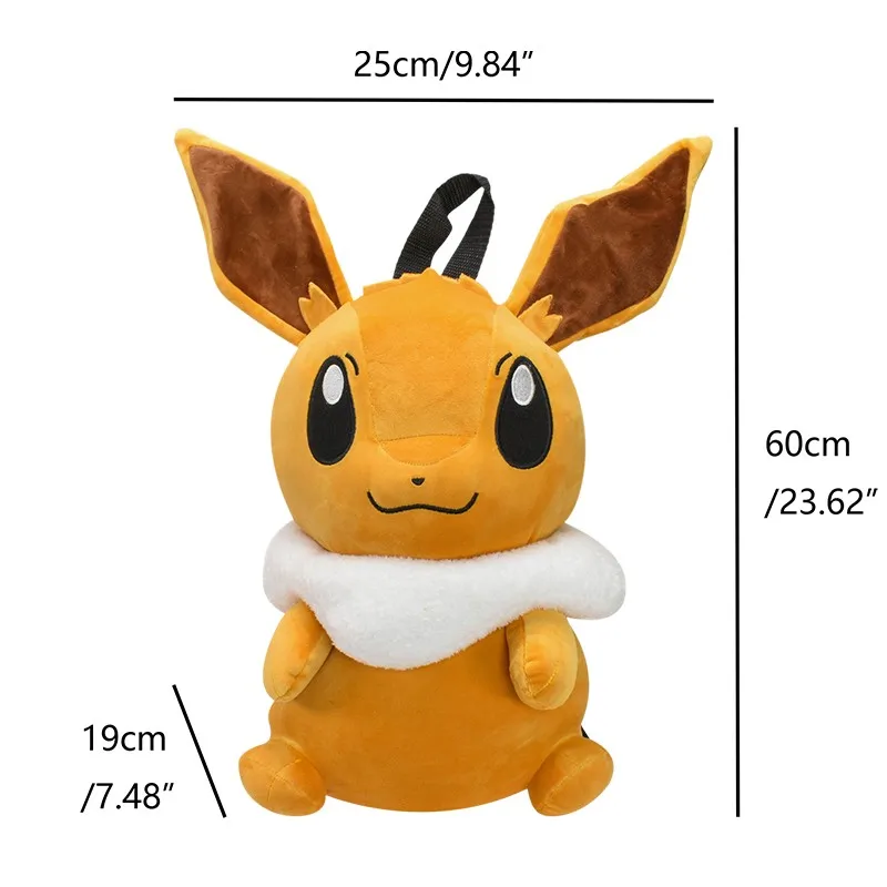 กระเป๋าโปเกมอนน่ารักกระเป๋าเป้สะพายหลัง eevee mew mimikyu กระเป๋าสะพายไหล่ piplup อุปกรณ์ประกอบฉากการ์ตูนอะนิเมะ Charmander Lucario ของขวัญวันเกิดสำหรับเด็ก