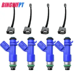 4PCS 550CC Fuel injector nozzle with plug 16450-RWC-A01 for Honda Acura RDX B16 B18 K20 K24 DC EG EK ITR CTR 16450RWCA01