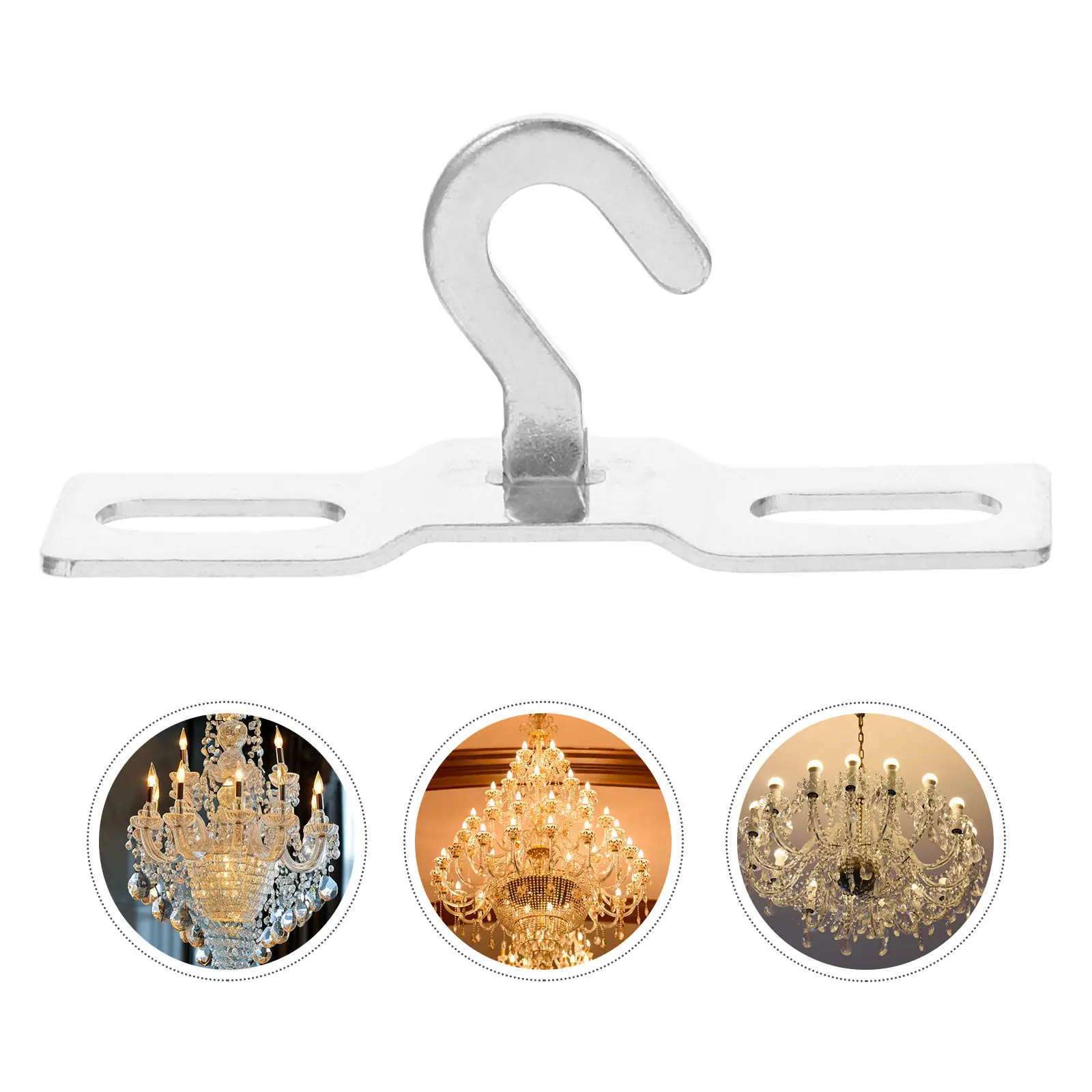 10Pcs Easy Install Flat Plate Hooks Heavy Duty Ceiling Hooks for Hanging Lights Plants Lanterns Wind Chimes Garage Utility