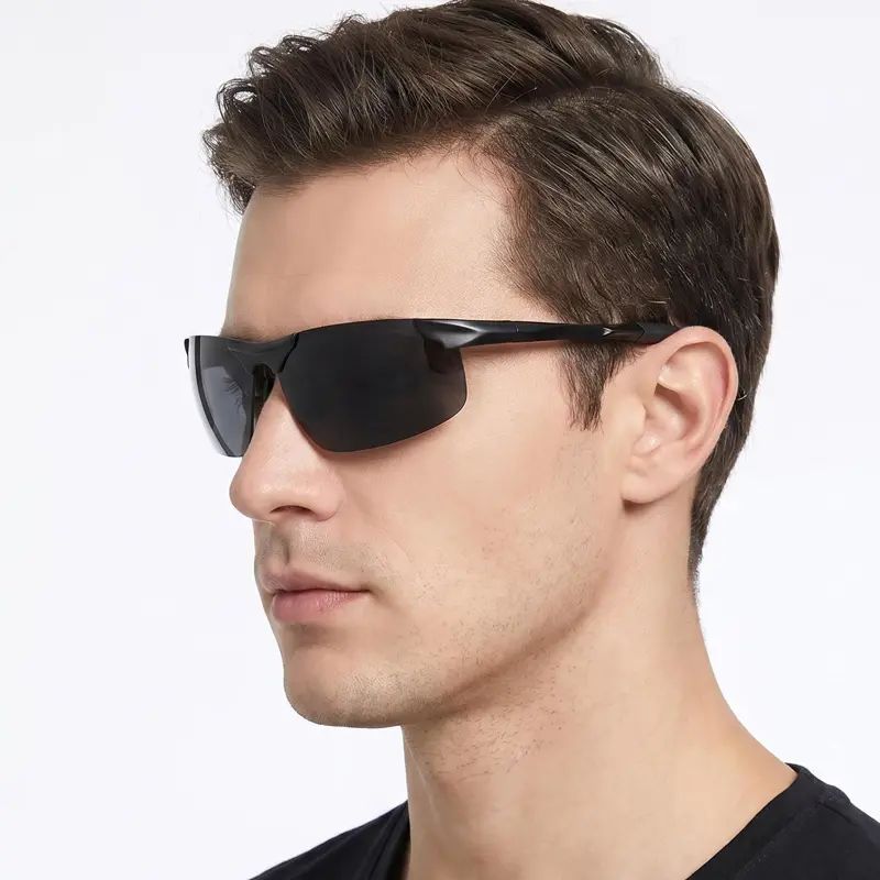 Classic Semi-frame Sports Polarized Sunglasses Men Women High Qulity Metal Sun Glasses Vintage Driving Goggles Shades UV400 - Image 2