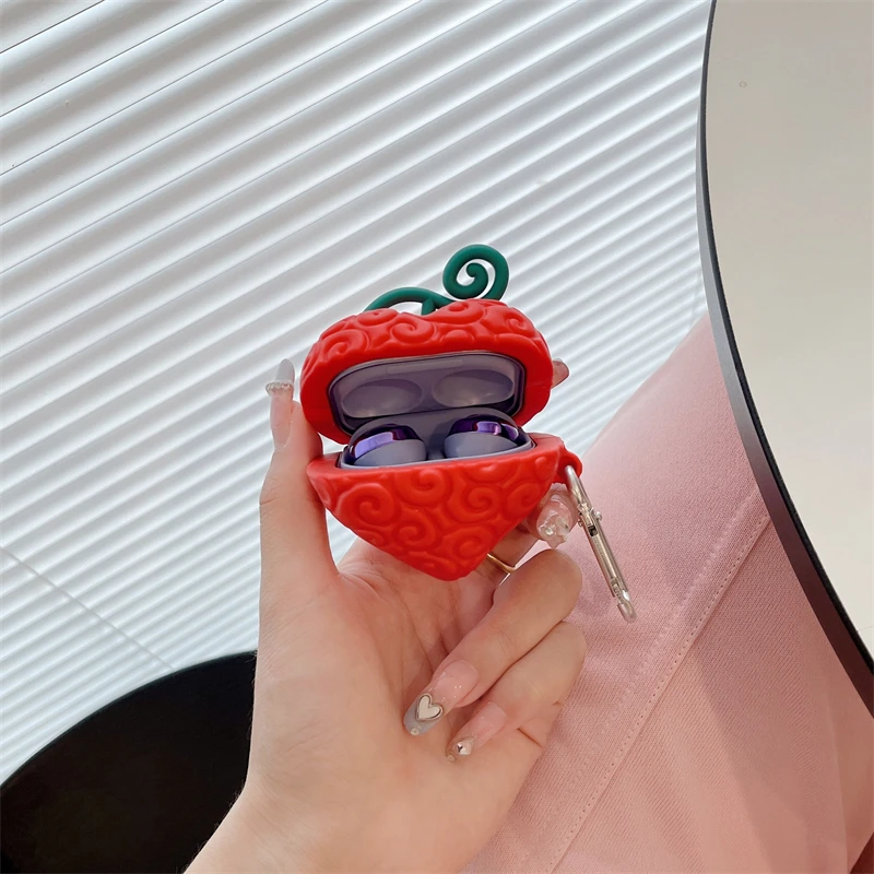 Cute Fruit 3D Earphone Case for Samsung Galaxy Buds Live /Buds Pro / Buds2 /Buds 2 Pro Case Bluetooth Earphone Cover