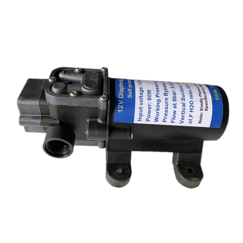 A51 nowy gwint zewnętrzny Spray wodny parownica 12V elektryczny DC 60W pompa rozpylająca pompa wodna opryskiwacz 5.5 L/min do System zraszania Patio