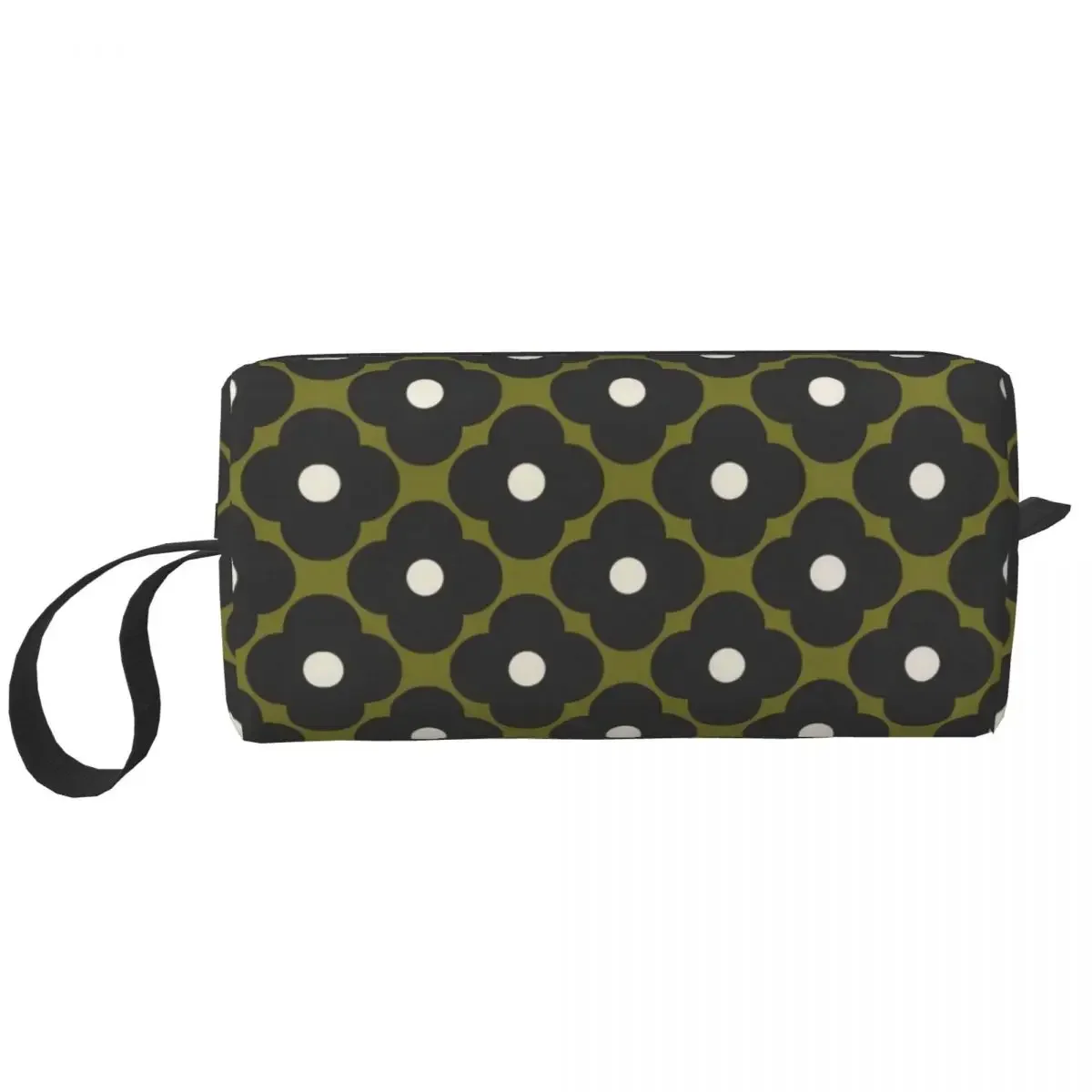 Retro Orla Kiely Makeup Bag Large Cosmetic Bag Men Women Flower Abstract Toiletry Bag Dopp Kit