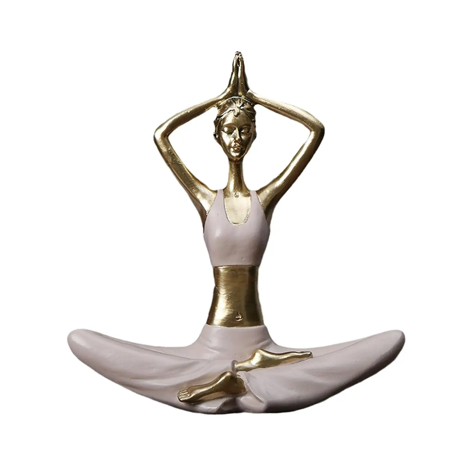 Yoga Statues Figurines Yoga Sculpture Resin Yoga Lady Statue Yoga Pose Statue for Shelf Table Yoga Studio Gift for Yoga Lover