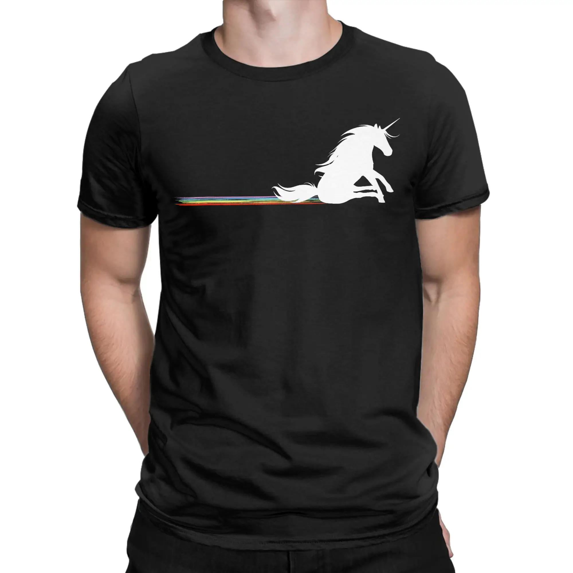 Bottom Wiping Unicorn T-Shirt Summer  Harajuku T Shirts 100 Cotton O Neck 4XL 5XL 6XL Tees Short-Sleeve Awesome Tshirt