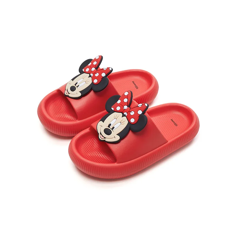 New Summer Children Sandals Kids Cartoon Minnie Toddler Boys Girls Soft Sole Shoes Anti-Slip Slippers Wearable in all seasons