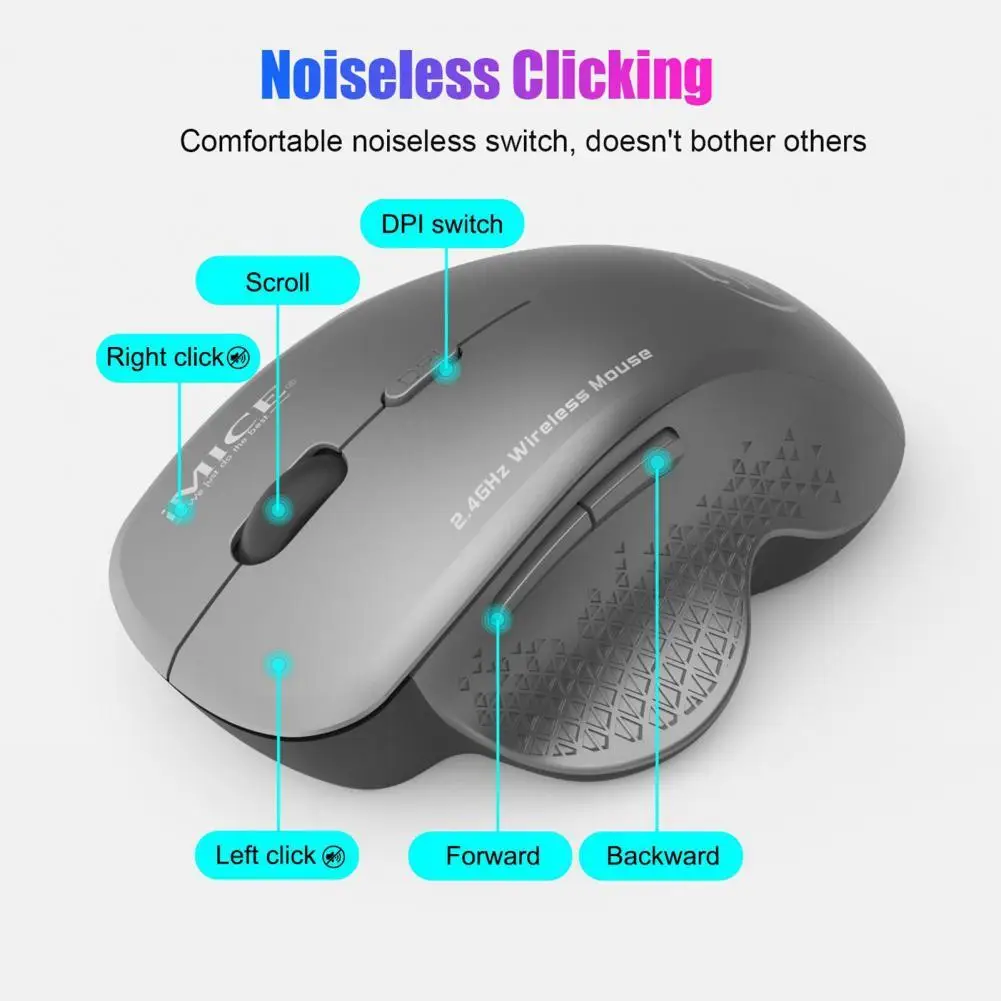 IMICE G6 Mouse ABS Wireless Connection for Computer Fashionable 2.4GHz Gaming for Computer