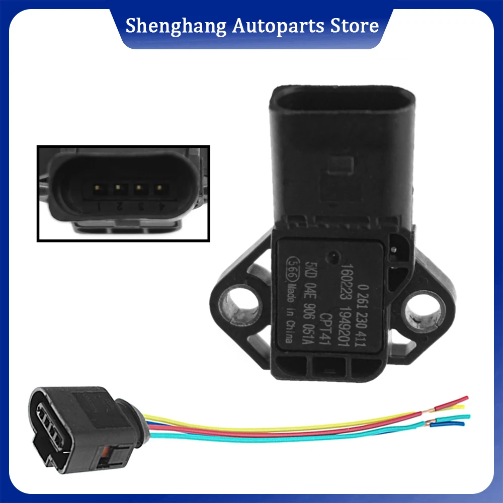 

04E906051A Intake Air Pressure Sensor MAP Sensor 0261230411 For Seat/Cupra Alhambra 71 2016- VW Sharan 7N 2016-2023