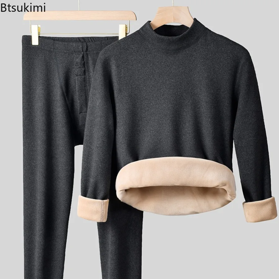 

Новые зимние комплекты термобелья. Мужские утолщенные плюшевые топы и длинные брюки. Удобные, приятные для кожи эластичные теплые комплекты из 2 предметов.